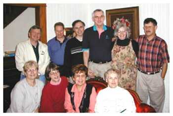 Front Row (right to left) Claire, Shirley, Judy, and Joanne - Back Row: Bill, Geoff, Steve, Terry, Linda, and Richard